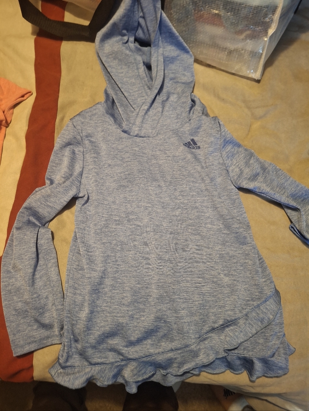 Adidas Light Blue Girls' Hoodie Dress